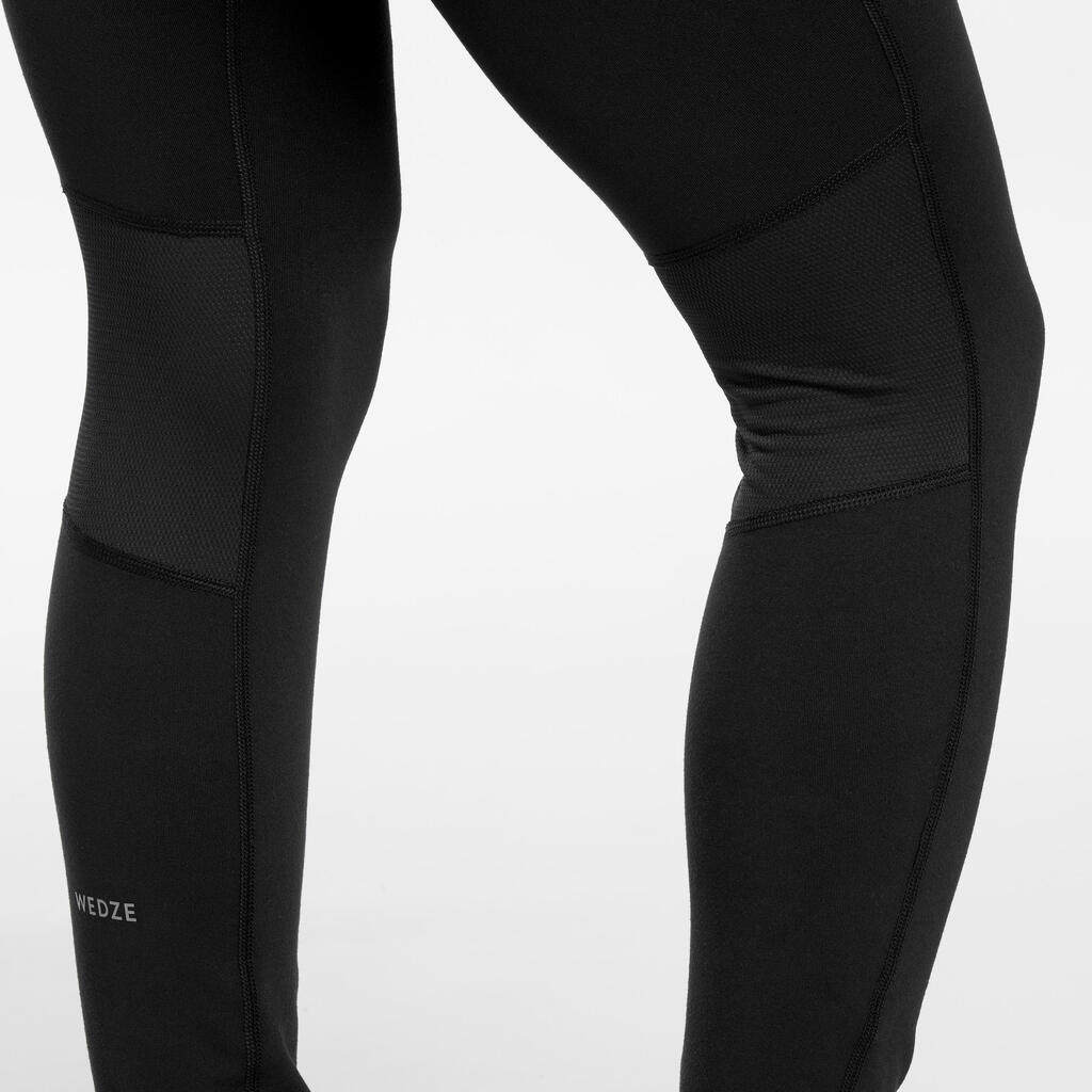 Dámske lyžiarske spodné nohavice BL500 čierne
