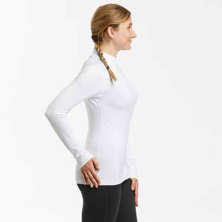 Women's Ski Base Layer Top - 500 - White