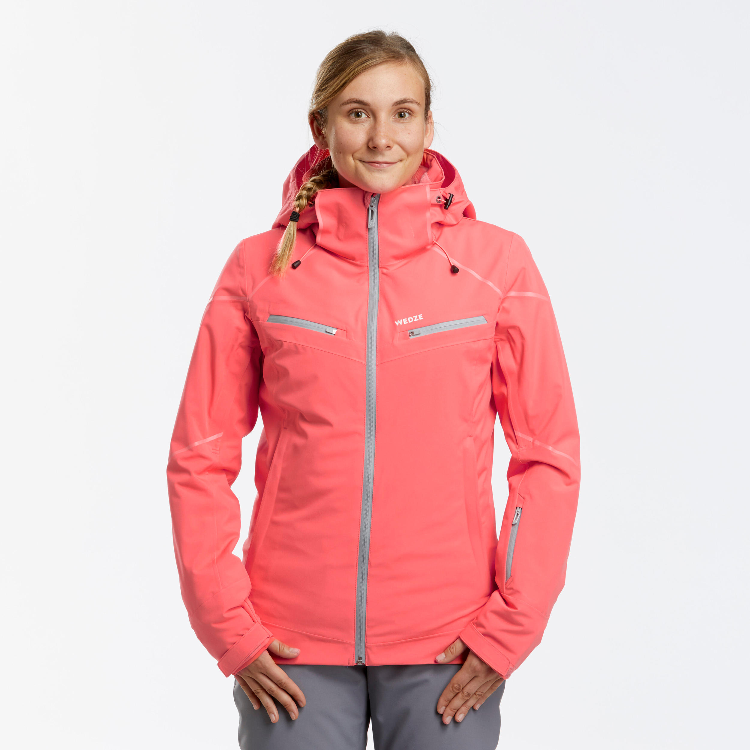 coral ski jacket
