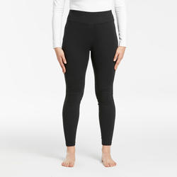 Leggins térmicos de esquí y nieve mujer wedze ski 500 negro