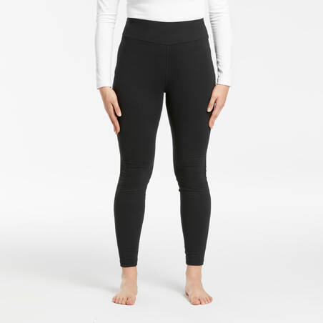 Celana Base Layer Ski Wanita 500 - Hitam