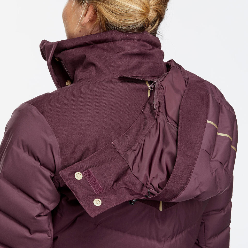 Skijacke Daunenjacke Damen warm - Piste 900 grün 