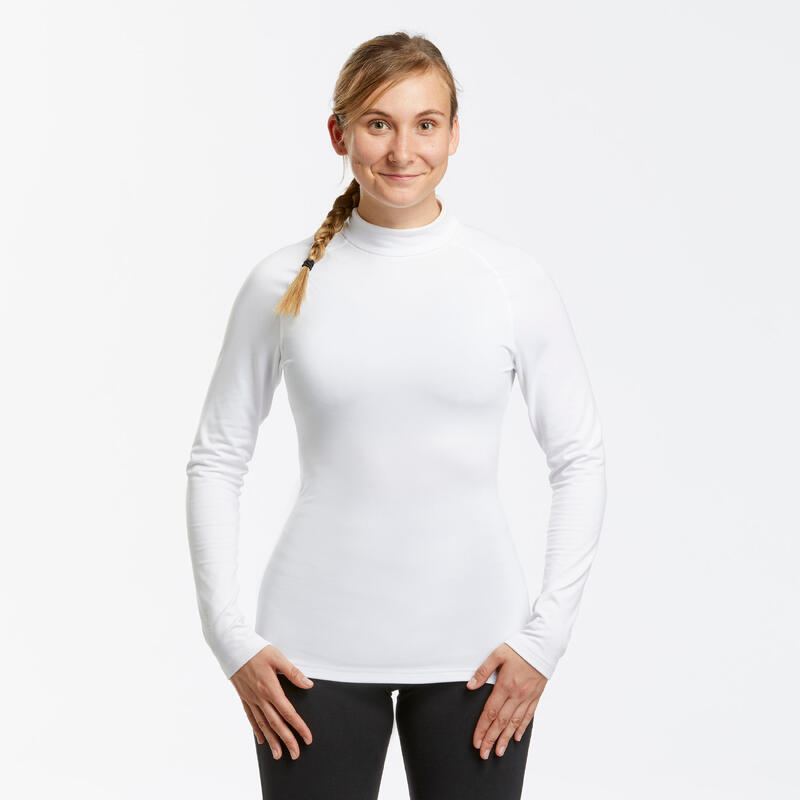 A rayas Enseñando Barcelona Camiseta térmica interior de esquí y nieve Mujer Wedze Ski 500 | Decathlon