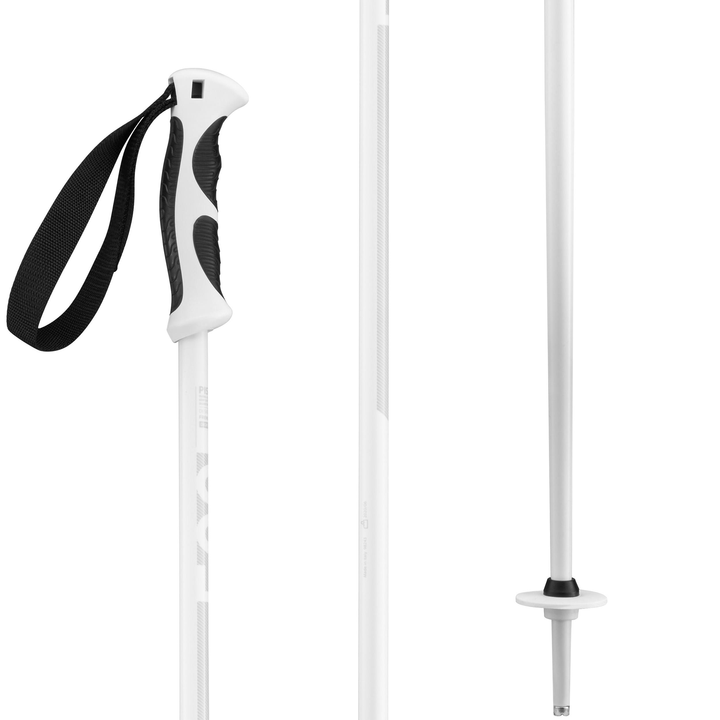 Adix 500 Grip Women's Ski Poles White Wedze Decathlon