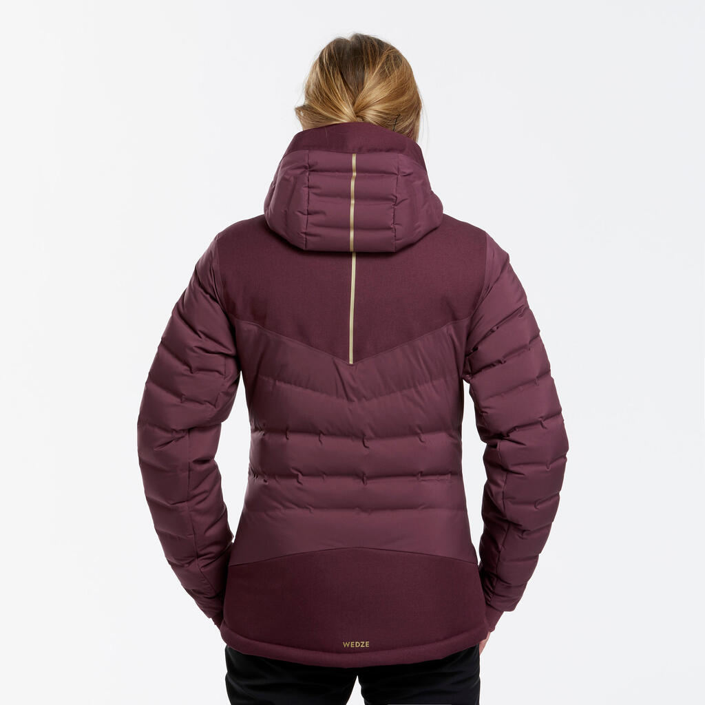 Skijacke Daunenjacke Damen warm - Piste 900 grün 