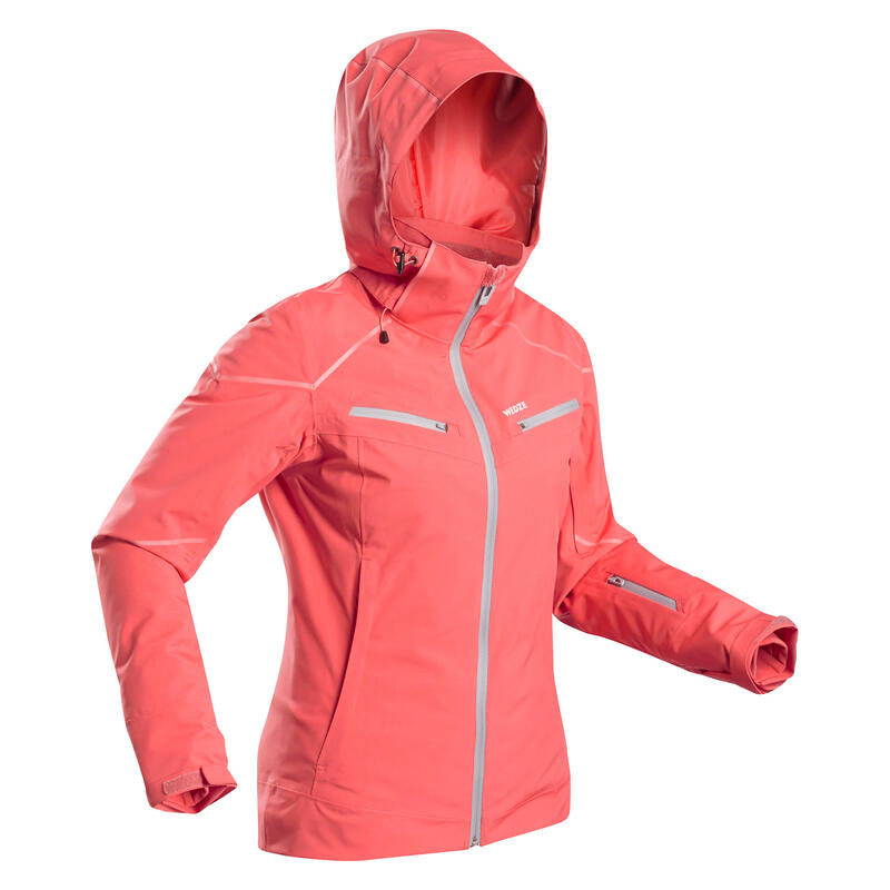 Kadın Kayak Montu - Mercan Rengi - SKI-P 580