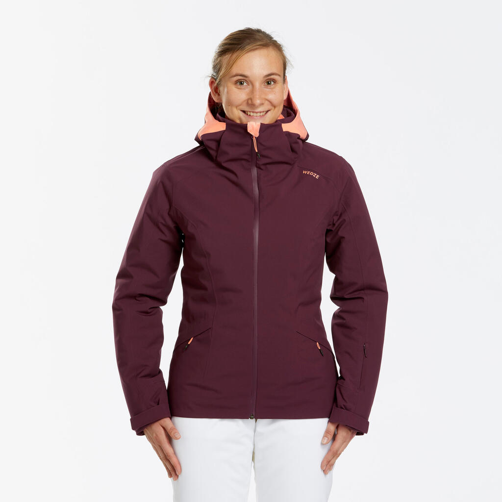 WOMEN’S WARM SKI JACKET 500 YELLOW