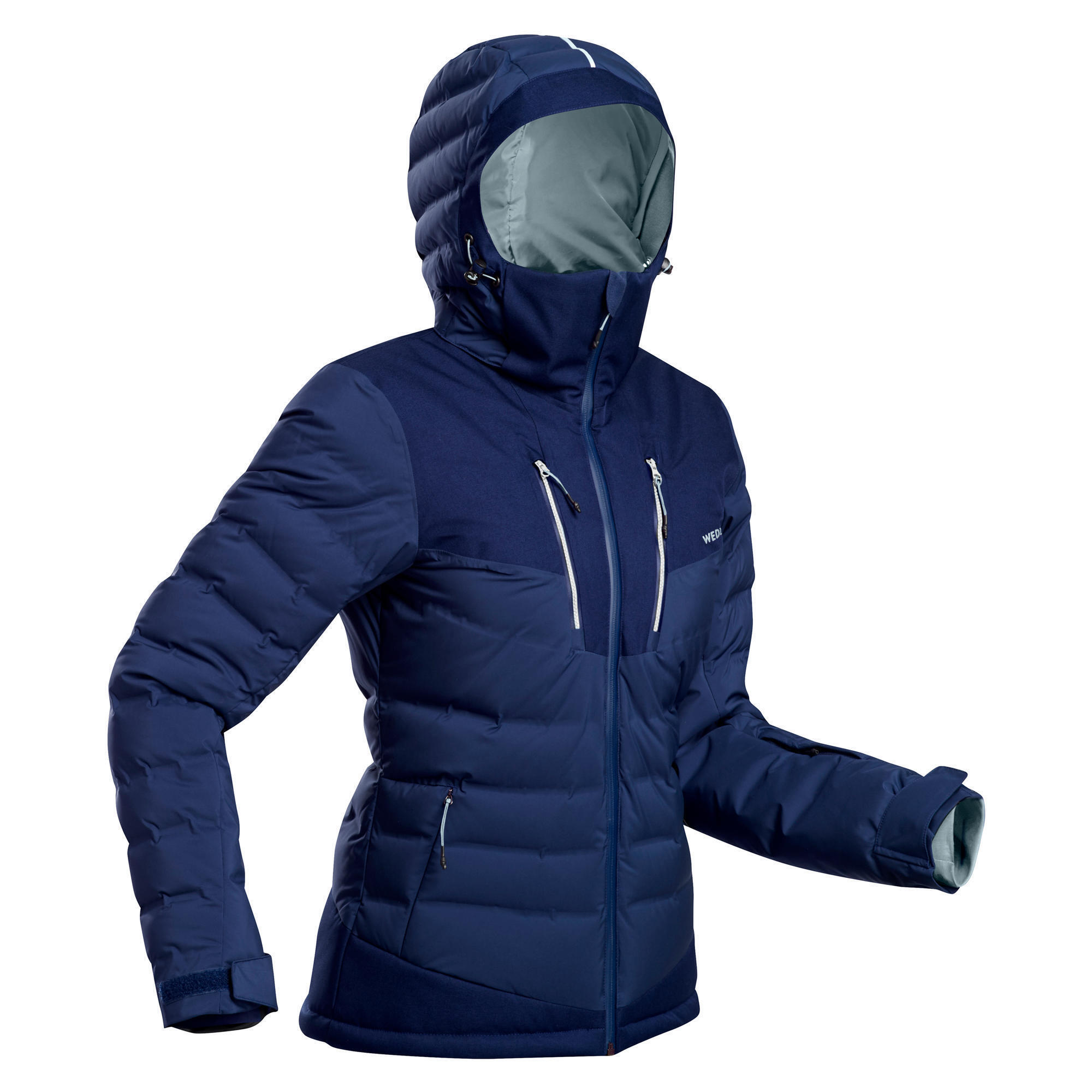 Gebraucht - Skijacke Daunenjacke Damen warm - 900 marineblau  2/13
