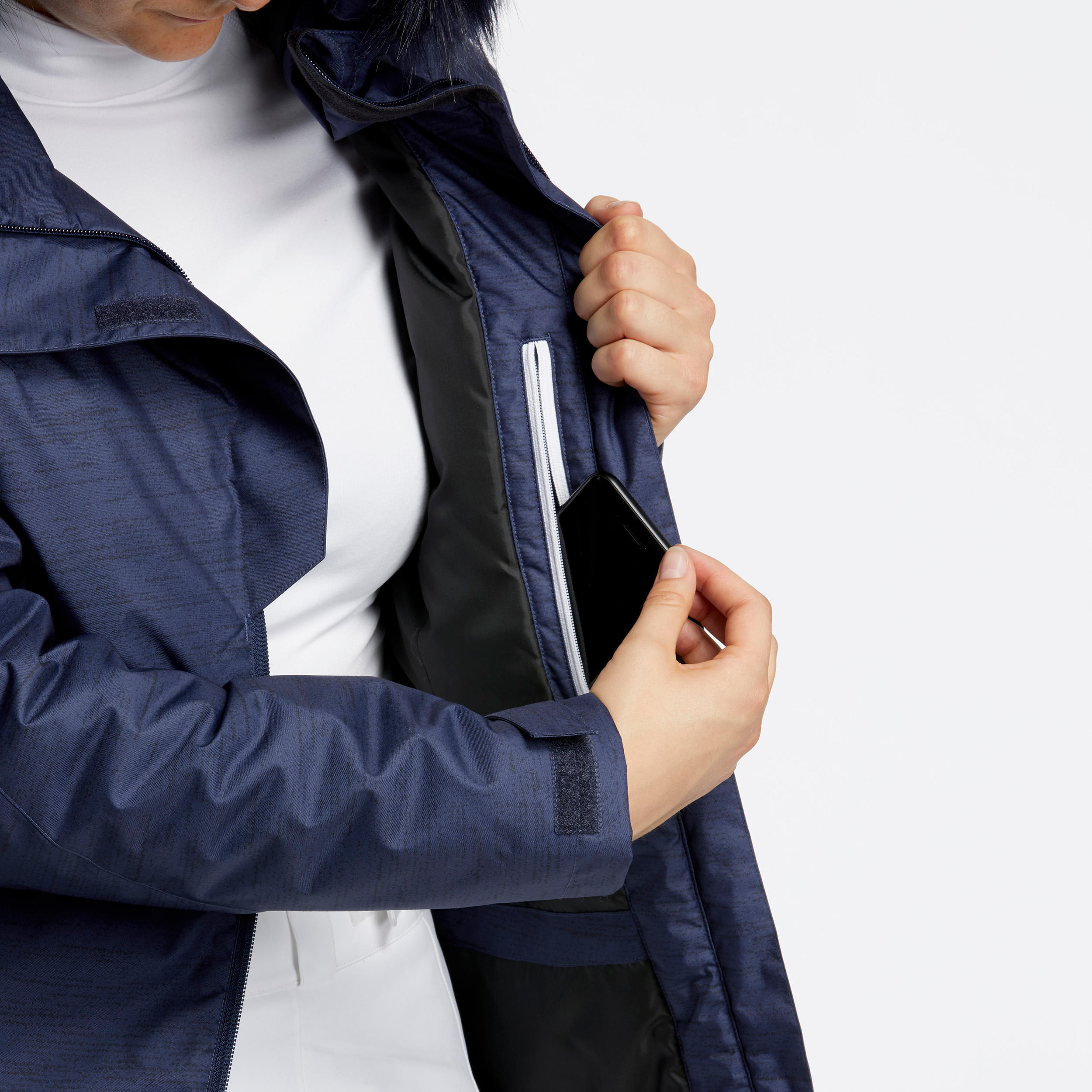 Ski Jacket 180 Navy Blue - Decathlon