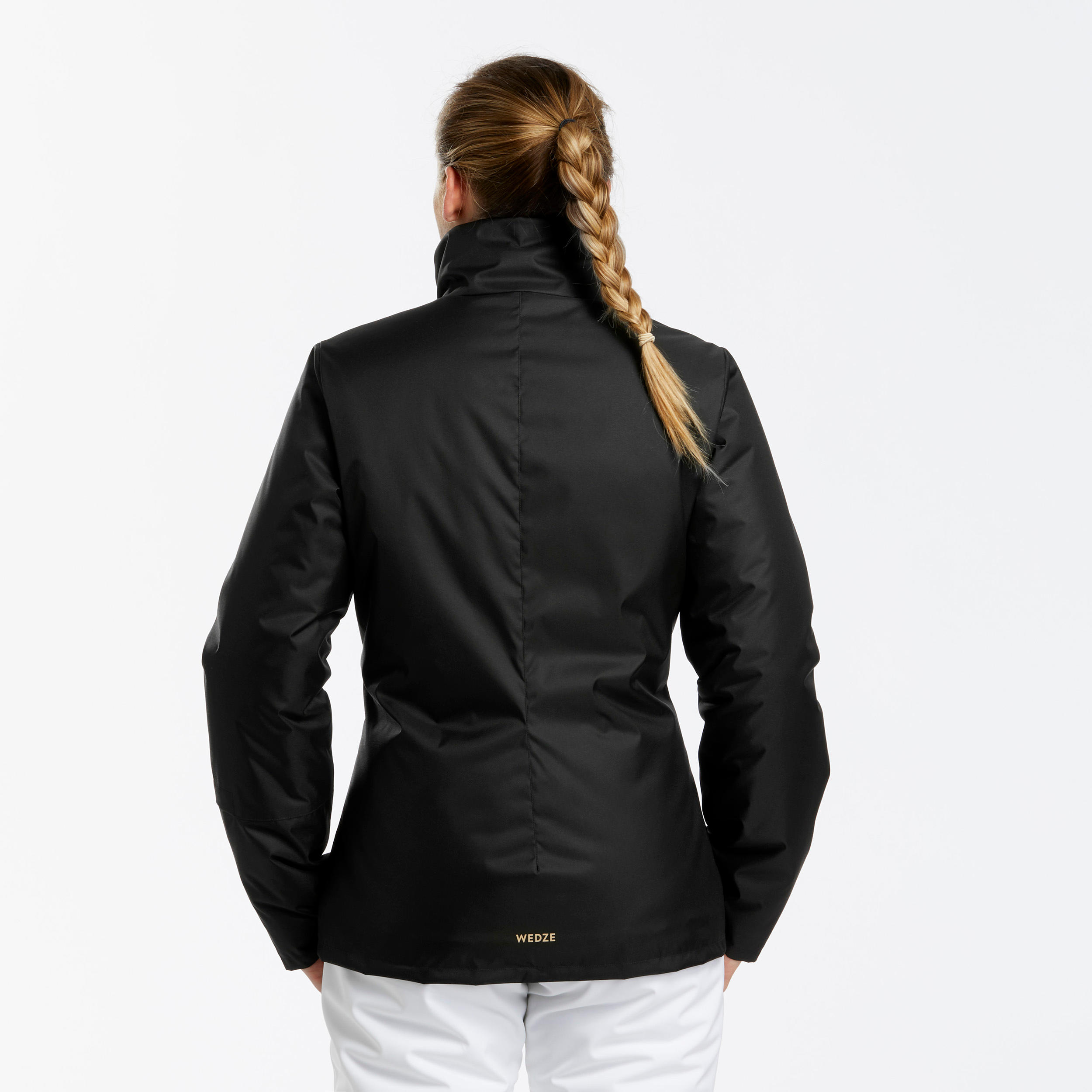 WOMEN'S SKI JACKET 100 - BLACK 2/7