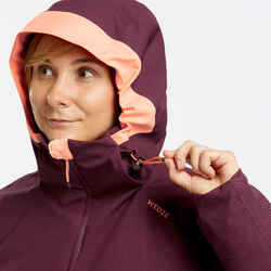 Women’s Warm Ski Jacket 500 - Burgundy