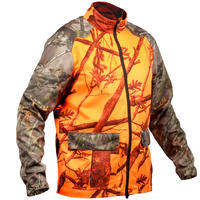 VESTE CHASSE POSTE TEMPS SEC CAMO FLUO 100