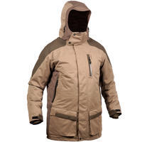 Braon topla, tiha i vodootporna jakna za lov 520