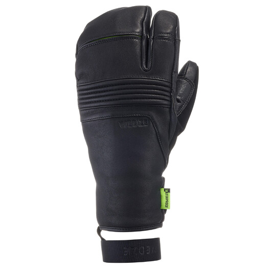Перчатки горнолыжные для трассового катания взрослые черные LOBSTER 900 Wedze