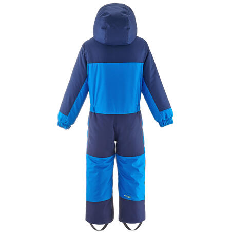 Plavo dečje toplo i vodootporno odelo za skijanje 100