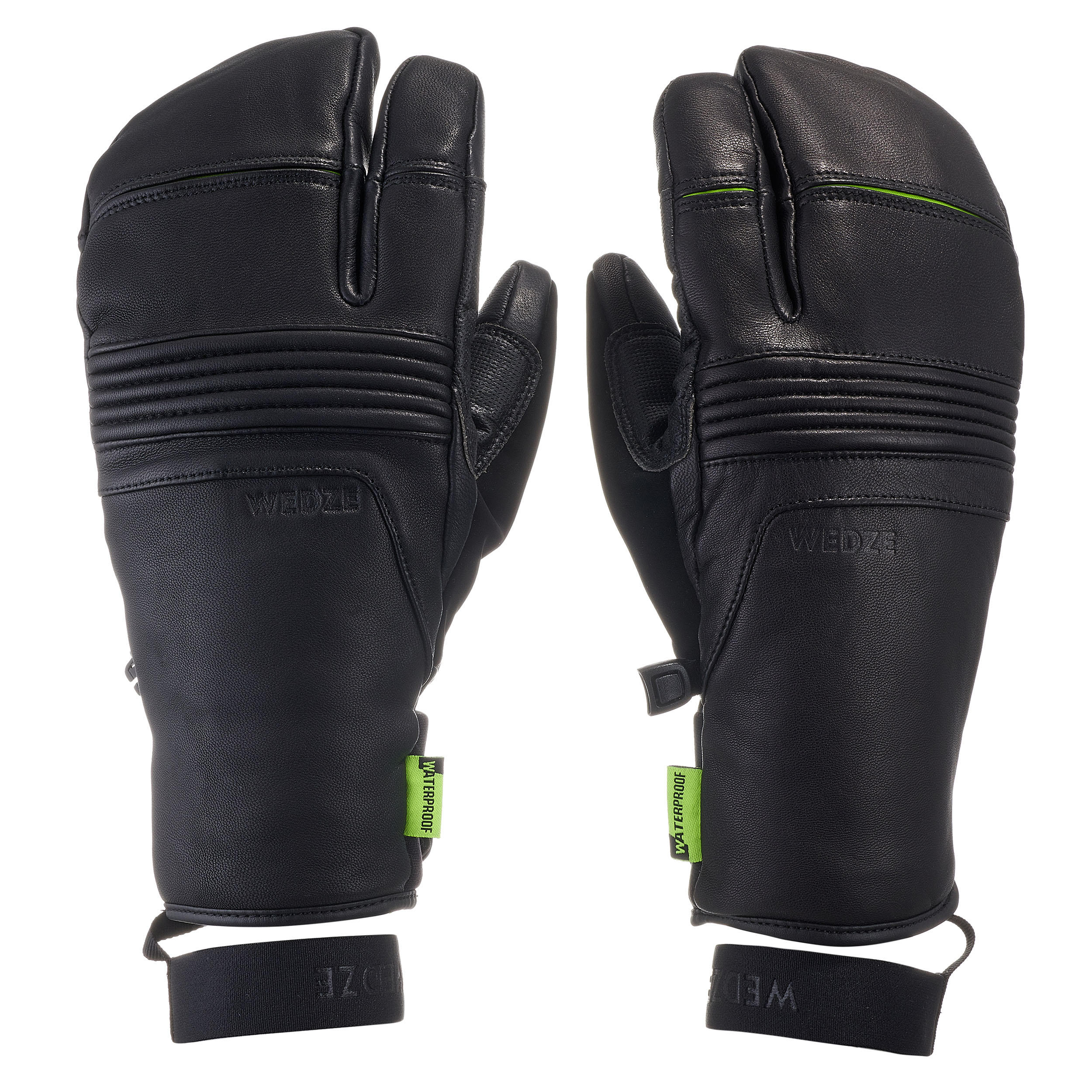 Gants chauds à 3 doigts – ski 900 noir - WEDZE