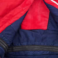 KIDS' WARM AND WATERPROOF SKI JACKET 500 PULL'N FIT RED / NAVY