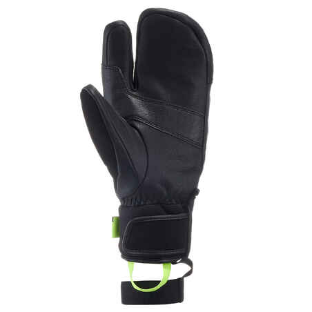 ADULT DOWNHILL SKI GLOVES LOBSTER 900 - BLACK