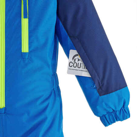 Παιδική ζεστή και αδιάβροχη στολή σκι - 100 Μπλε
