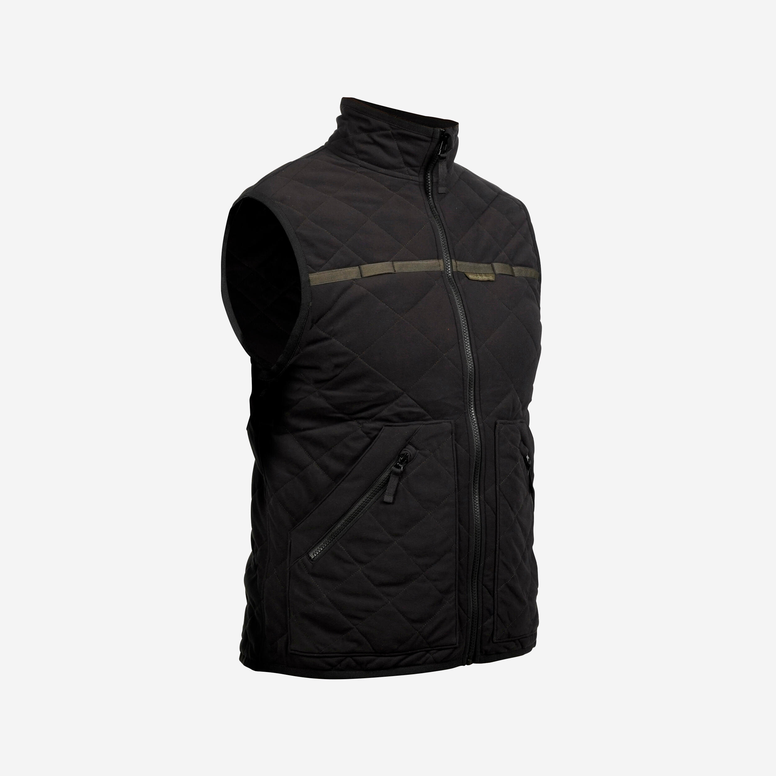 Country Sport Silent Padded Gilet 500 Black. 1/8