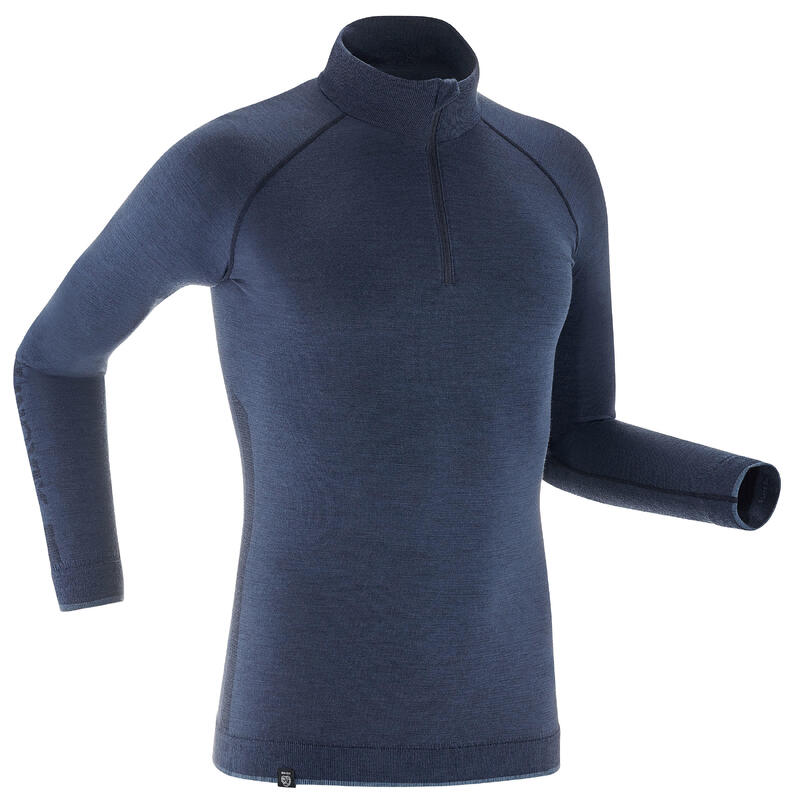 LanglaufunterwäscheFunktionsshirt Merinowolle XC UW S 500 Herren blau