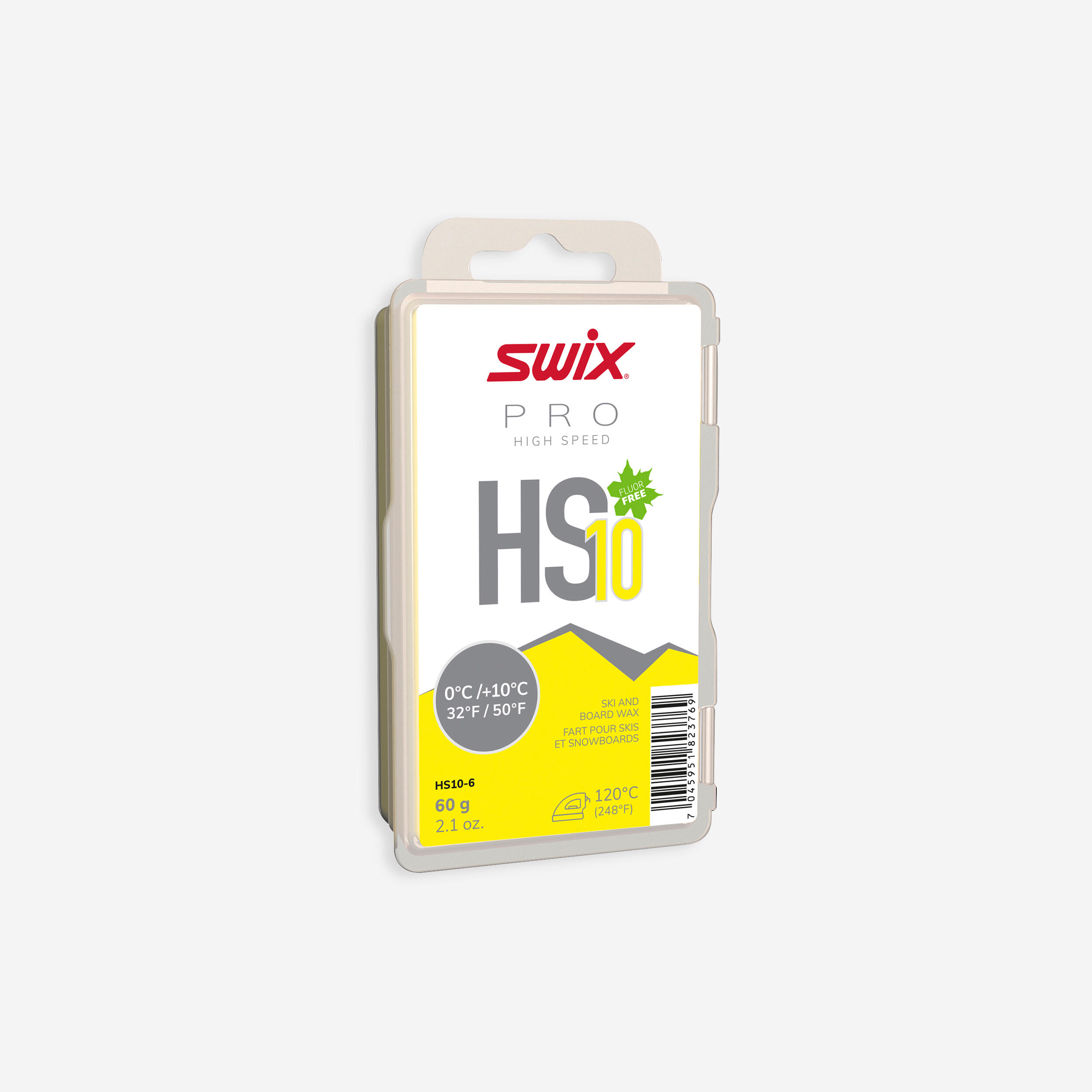 SWIX Warm wax - HS10 0°C/+10°C - 60g - Yellow