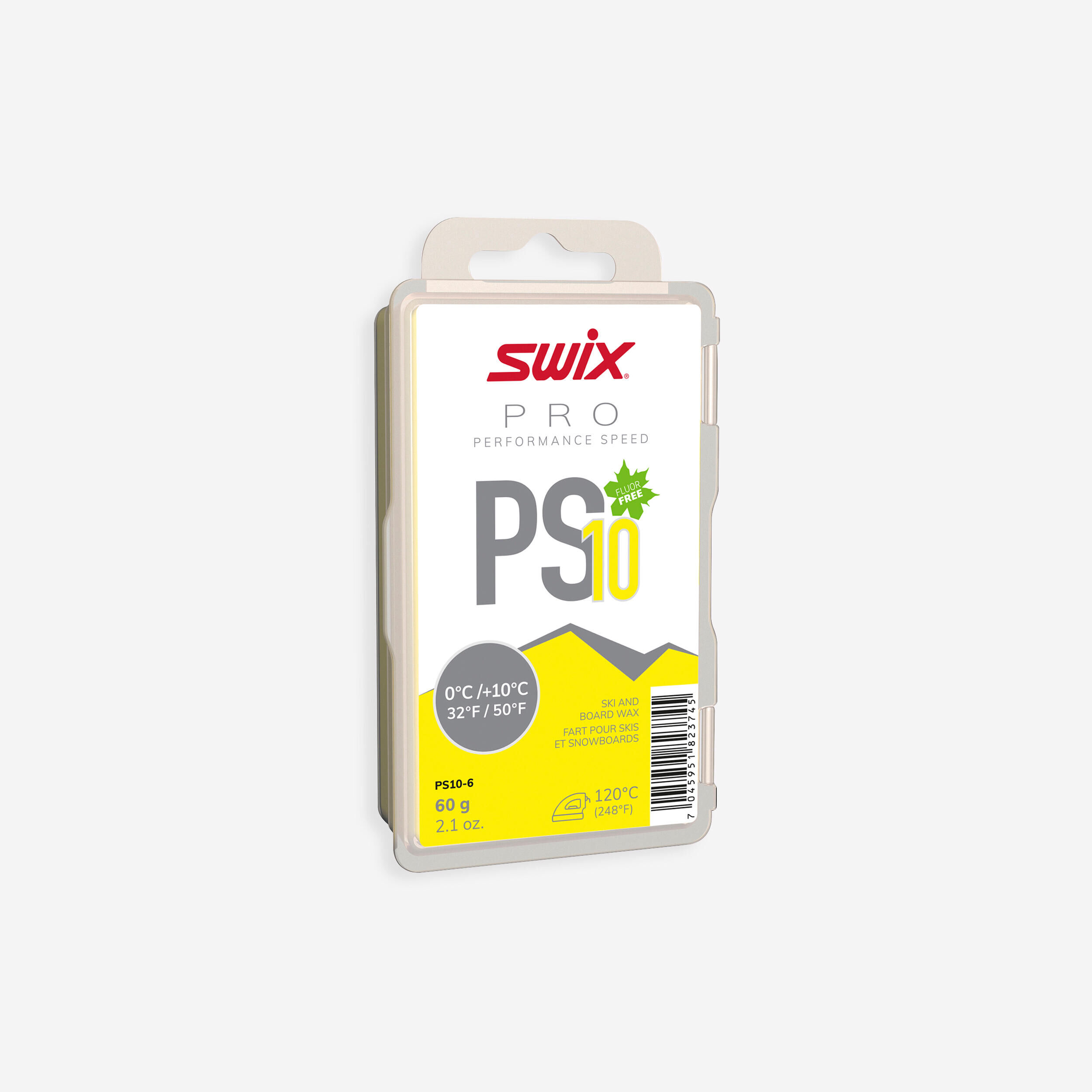 SWIX Warm wax - PS10 0°C/+10°C - 60g - yellow