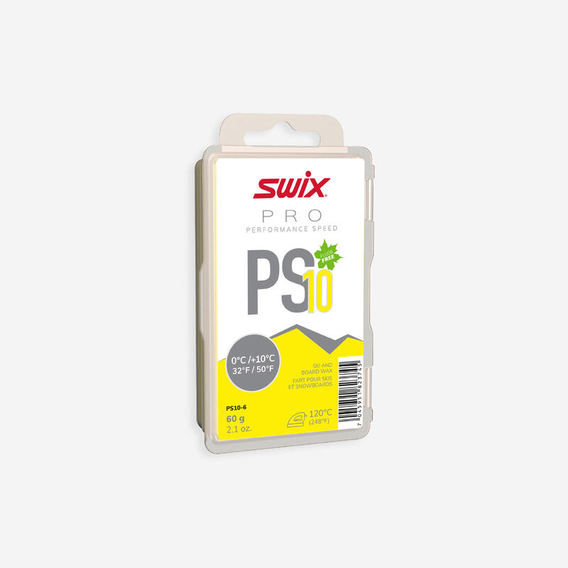 Skiwax PS10 geel 0°C/+10°C 60 g
