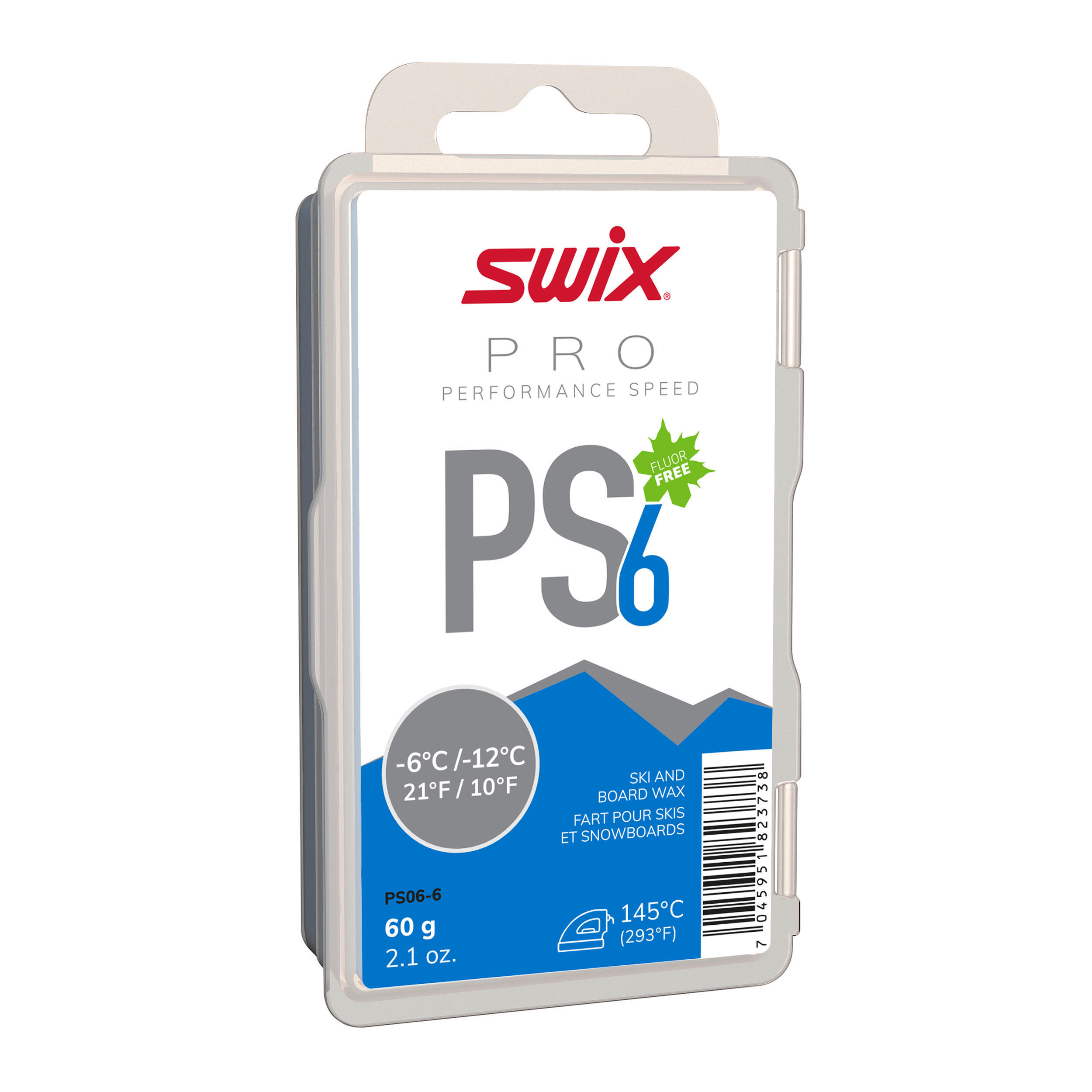 SWIX Warm wax - PS6  -6°C/-12°C - 60g - Blue