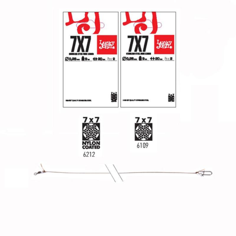 

Поводки стал. 7x7 LJ Pro Series SSW оснащ. вертл. и застеж. d 0,36мм _SLASH_12кг_SLASH_25см_SLASH_, X8609764