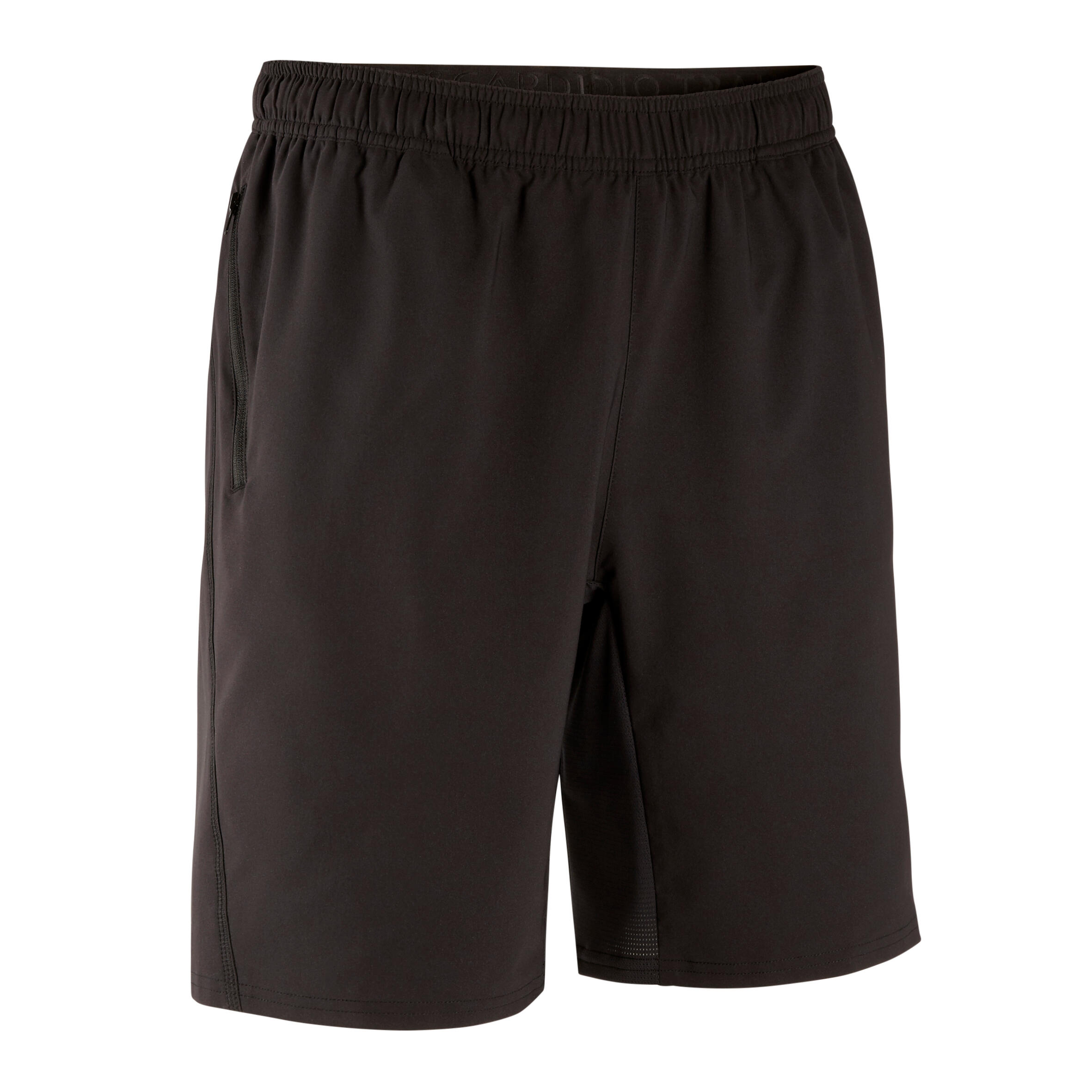 Buy Men'S Recycled Polyester Gym Shorts With Zip Pockets - Plain