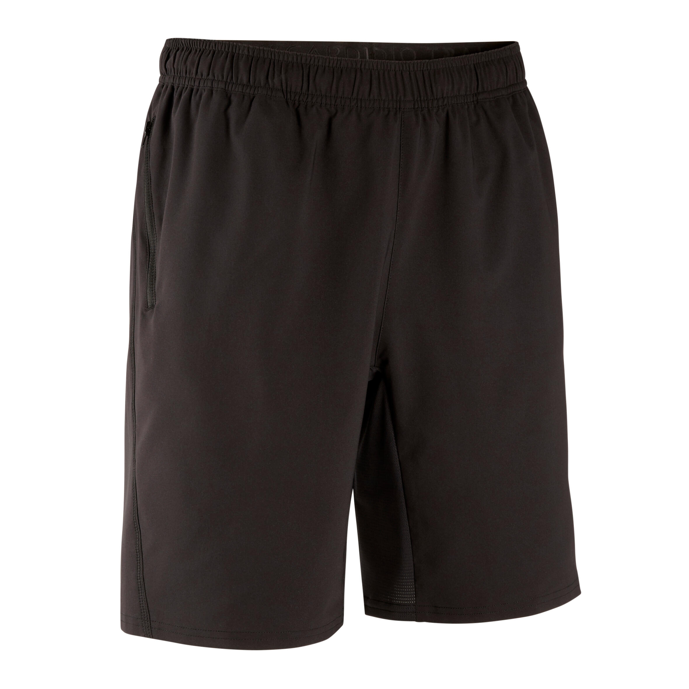 Pantalón corto short con bolsillo Hombre Domyos FST 120 negro 6/8