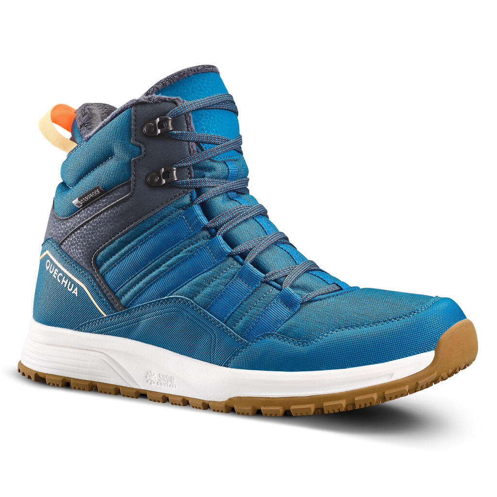 Men’s warm and waterproof hiking boots - sh100 x-warm