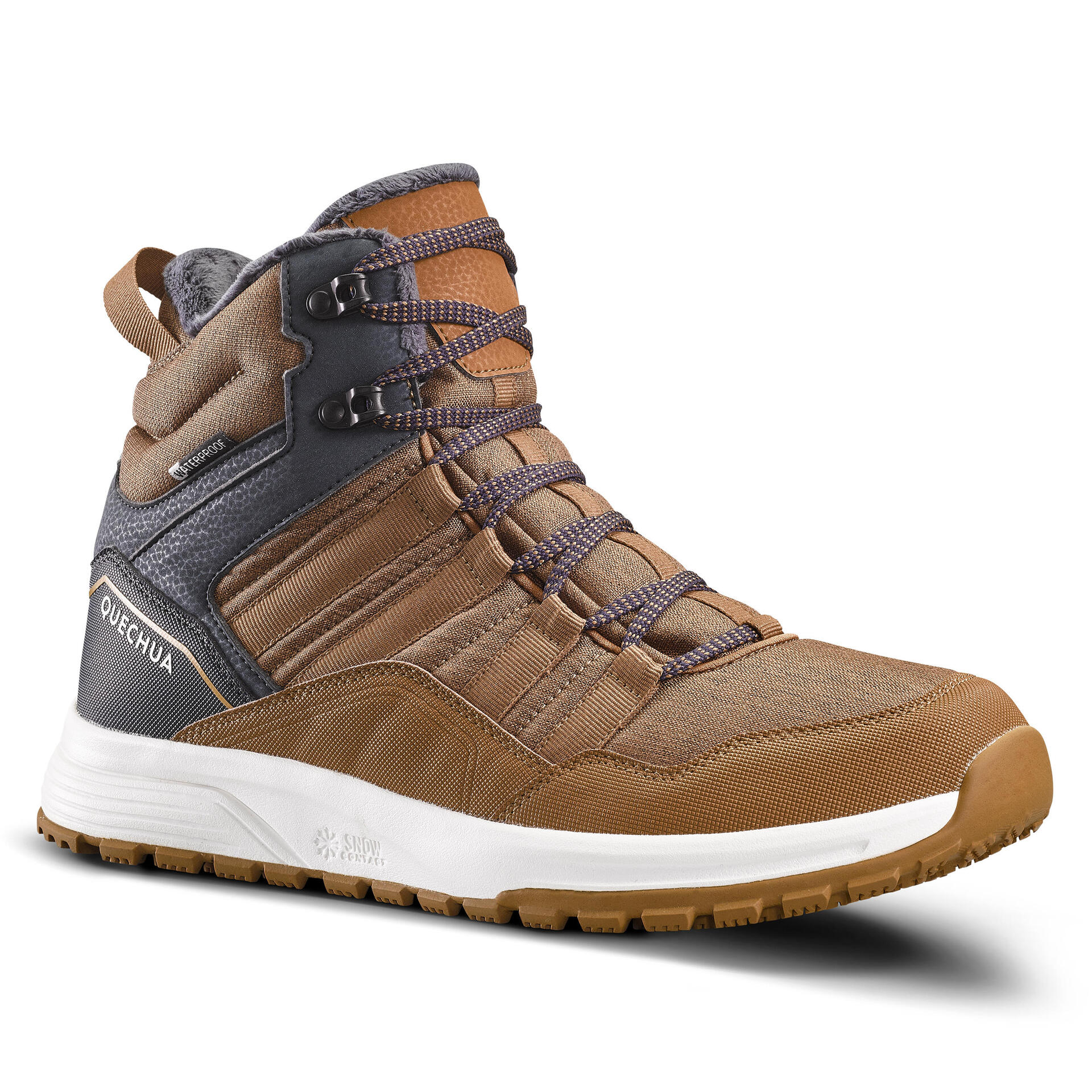 Men's Warm and Waterproof Hiking Boots SH100 X-WARM