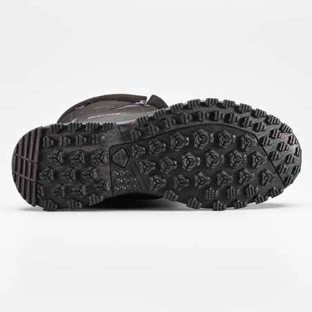 Schneestiefel Herren warm wasserdicht Winterwandern - SH100 schwarz