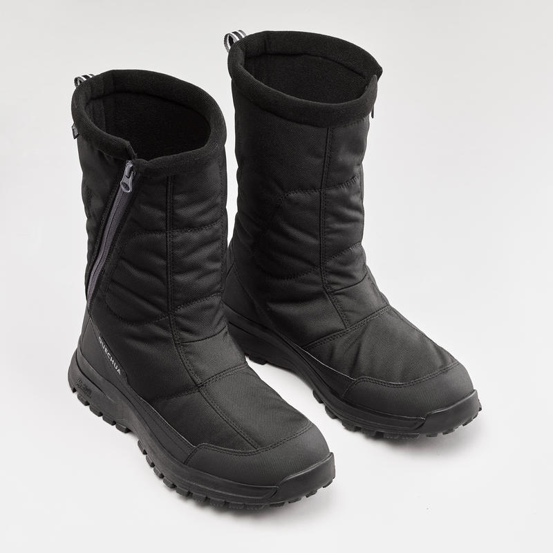 Botas cálidas impermeables nieve - SH100 U-WARM - caña alta hombre.