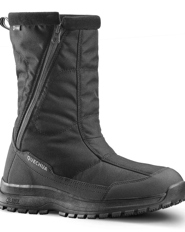 Buty turystyczne męskie ciepłe SH100 High Zip czarne
