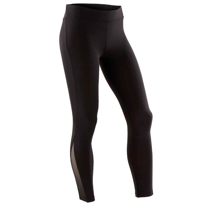 Gymnastikhose 500 Mädchen schwarz Gymnastikhose 500 Mädchen schwarz