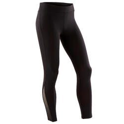 Leggings ginnastica artistica femminile 500 neri con strass