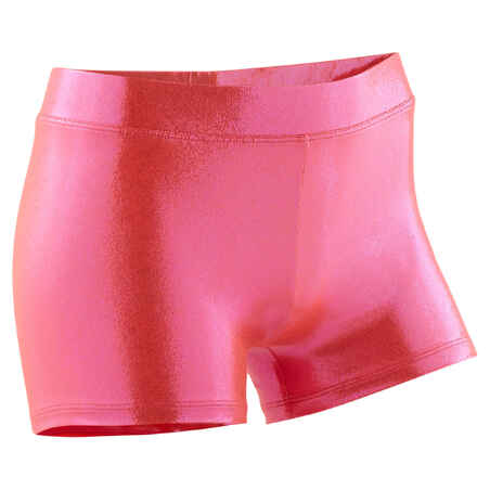 Dekliške gimnastične kratke hlače 500 - Svetlo roza