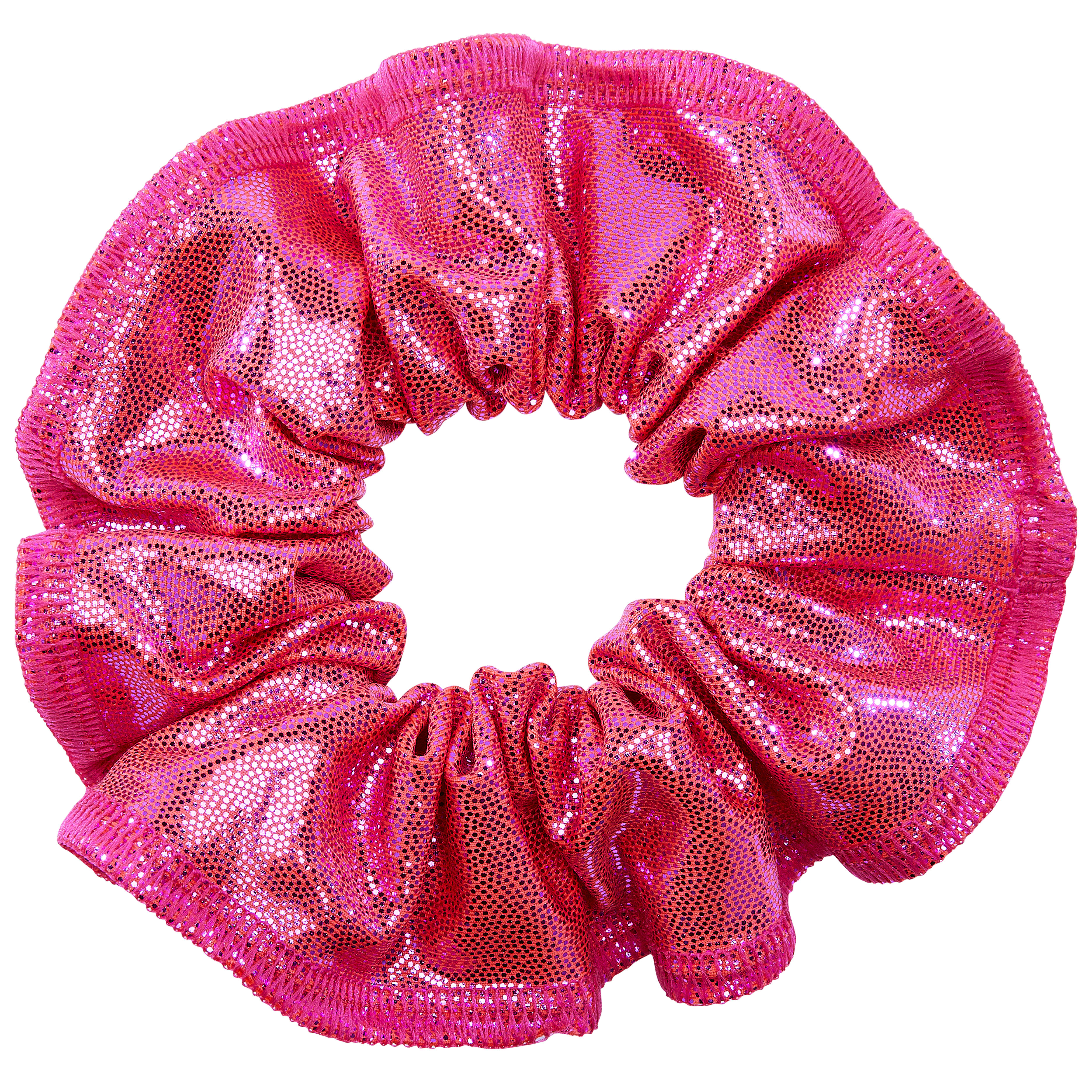 Scrunchie da palestra glitterato da donna, rosa anguria