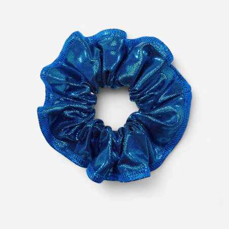 Girls' Gymnastics Scrunchie - Shiny Blue