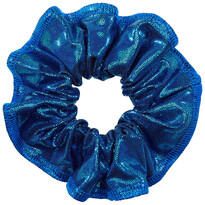 Резинка для волос гимнастическая для девочек синяя блестящая DOMYOS