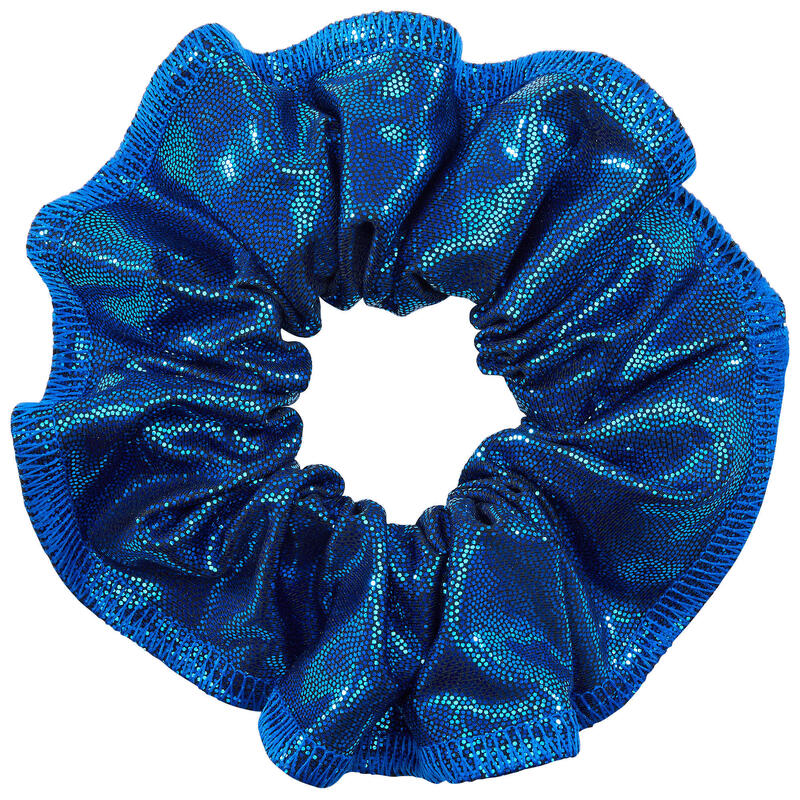 Haarband Kunstturnen Mädchen blau glänzend