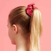 Women's Sequined Gymnastics Scrunchie - Watermelon Pink