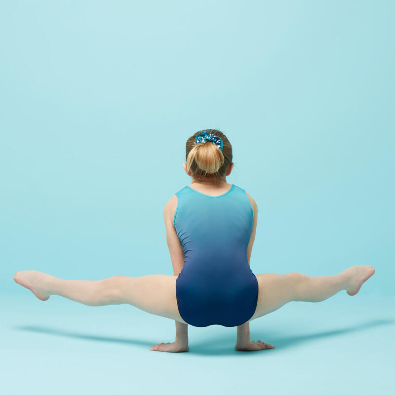 Justaucorps sans manche bleu Gymnastique Artistique Féminine