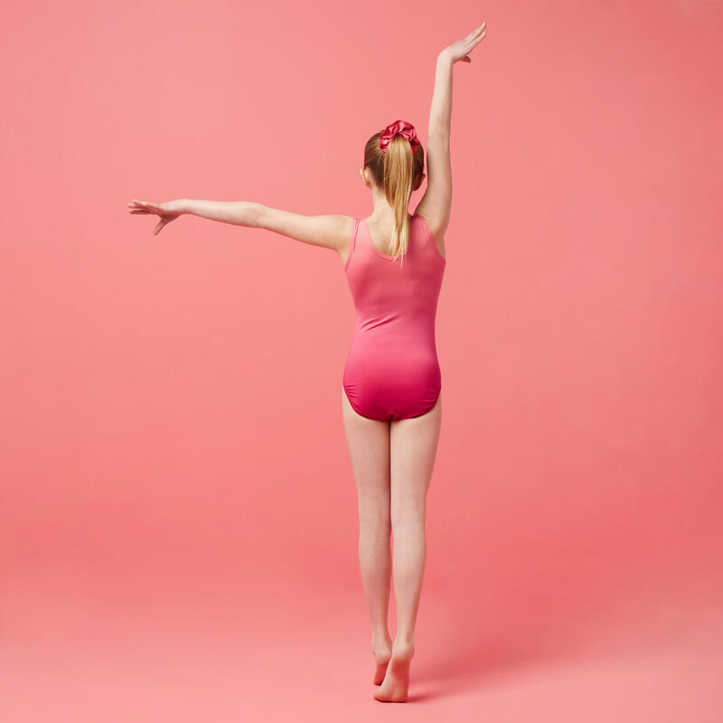 Dívčí gymnastický dres 500 růžový