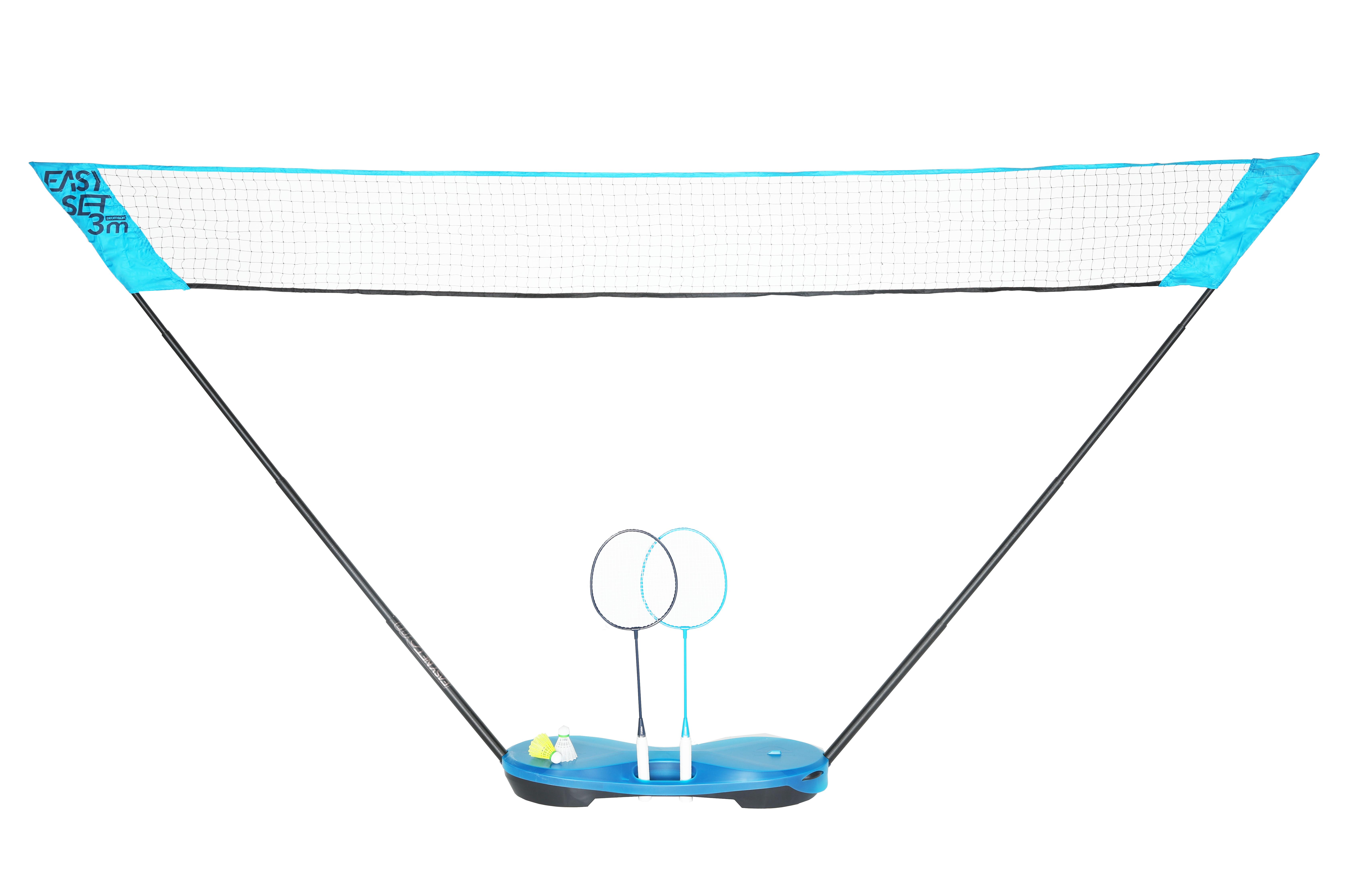 Jeu de badminton Easy Set 3 M Bleu Cyan Perfly Décathlon
