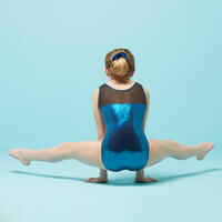Girls' Artistic Gymnastics Sleeveless Leotard - Blue
