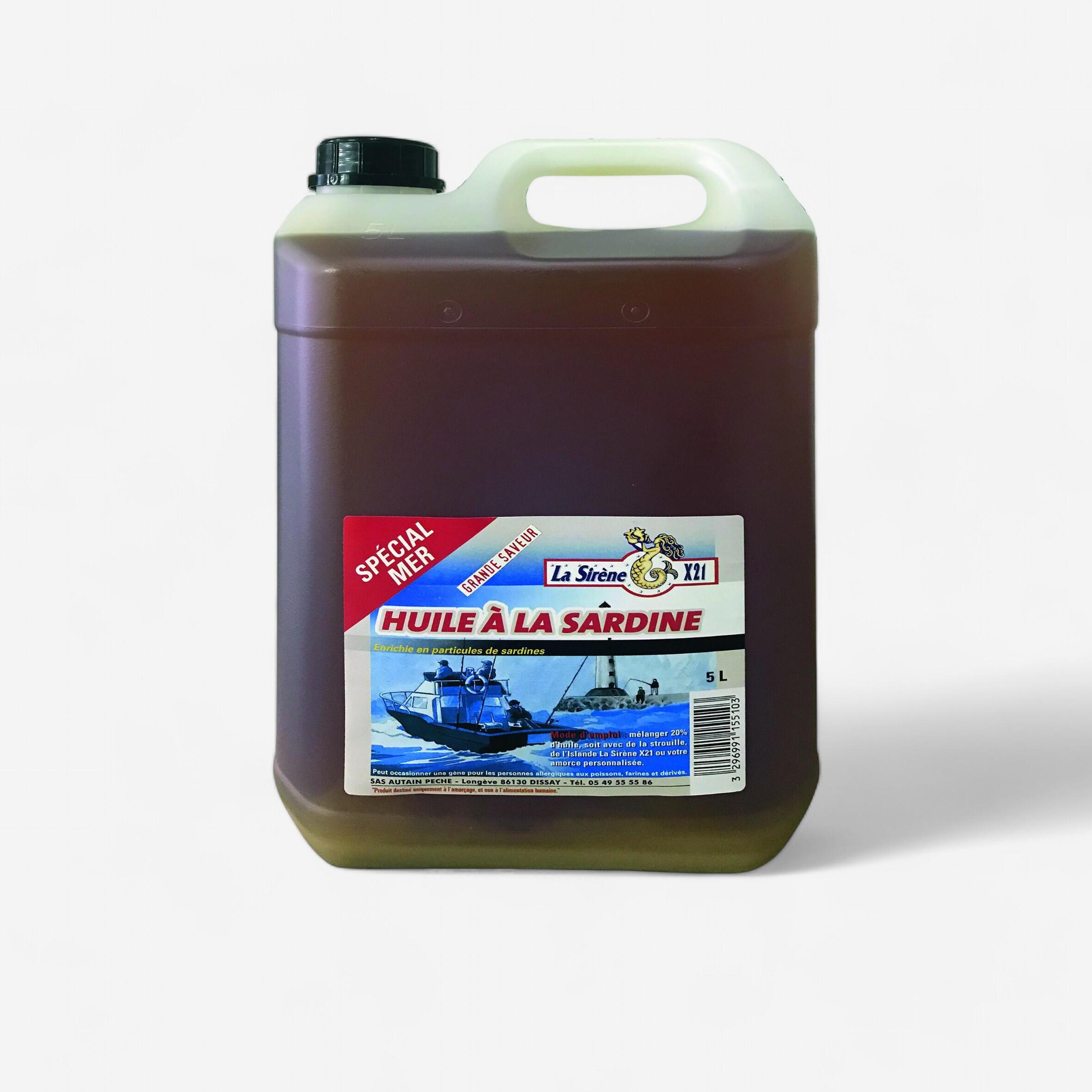 Sardine oil 5L sea fishing bait Guiot Decathlon
